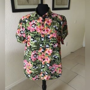 Disney Mickey Mouse Hawaiian Shirt Men’s size Large